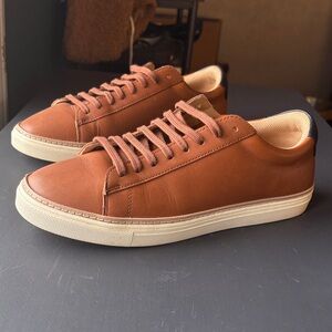 Oliver Cabell Classic Brown Leather Men's Sneakers